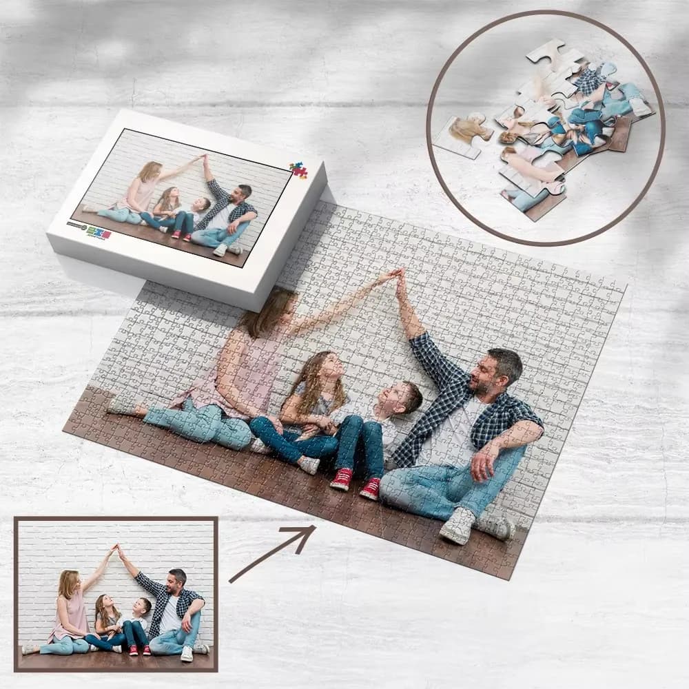 Puzzle personalizzato dalla foto Puzzle in legno personalizzato Crea la tua foto Puzzle 1000/1500 pezzi Puzzle con foto Regalo per la famiglia