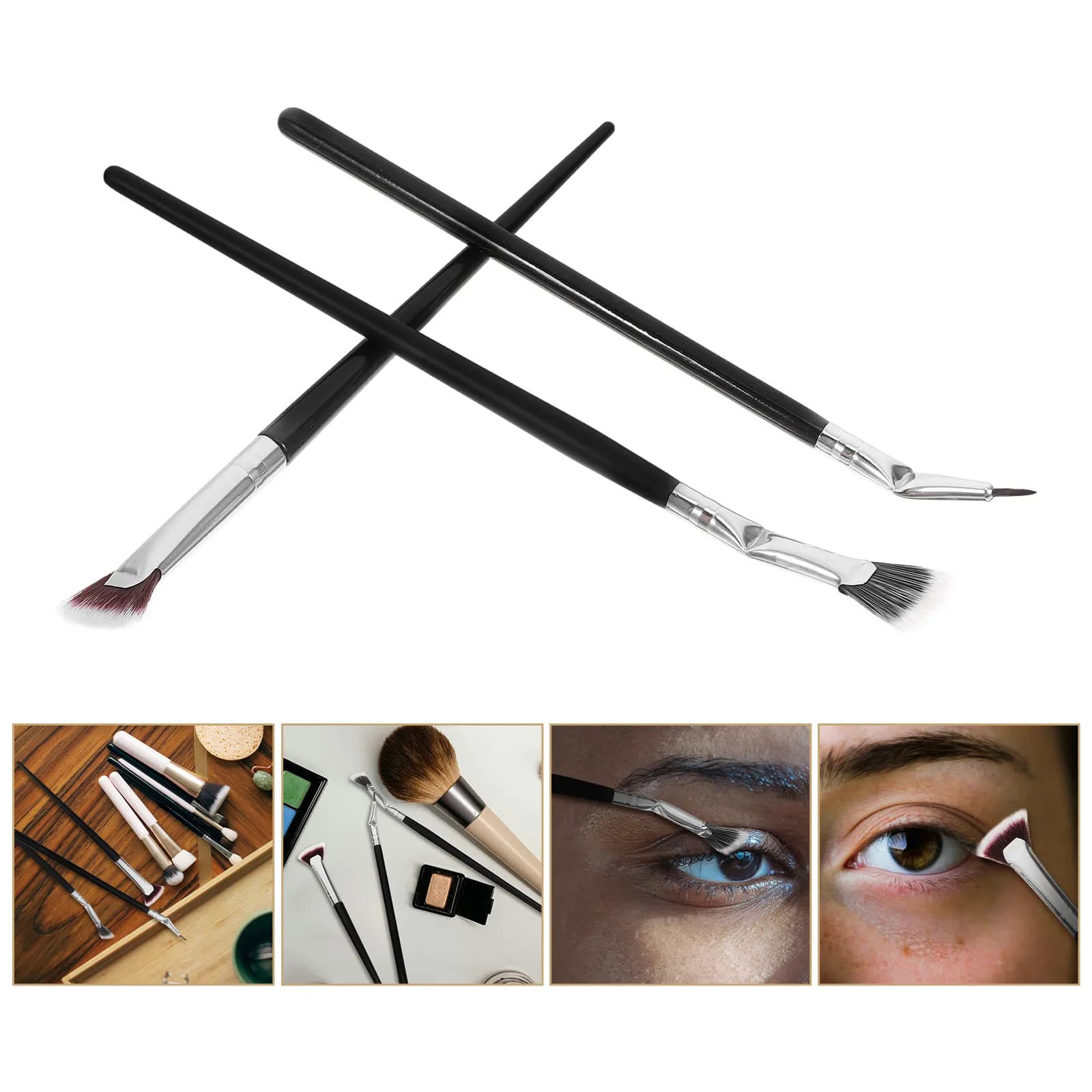 1Set Gentle Lash Fan-Shaped Eyelash Separator Tool for Mascara Application Detangling False Lashes Makeup Artist