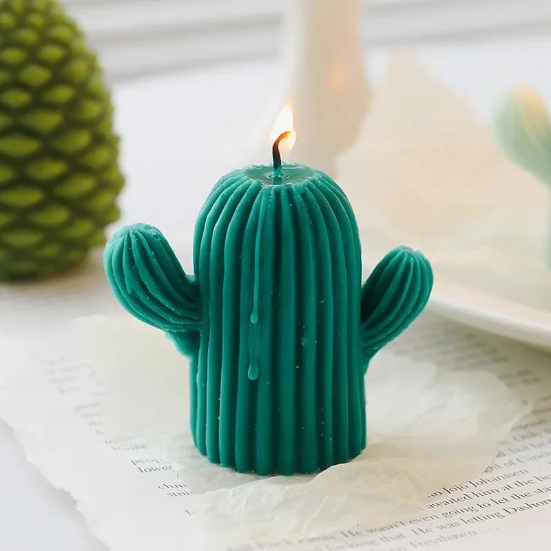 Bobina di Cactus candela in Silicone stampo per aromaterapia stampi in resina epossidica candela fatta a mano cubo di ghiaccio sapone stampo per torta al cioccolato decorare la casa