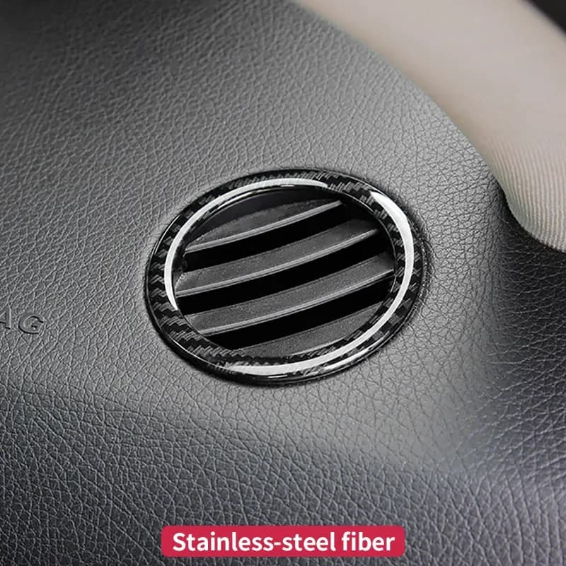 2 pezzi cruscotto auto presa d'aria copertura anello di copertura trim adatto per Mercedes Benz GLK X204 ML W166 GL X166 Classe B W246 in acciaio inossidabile
