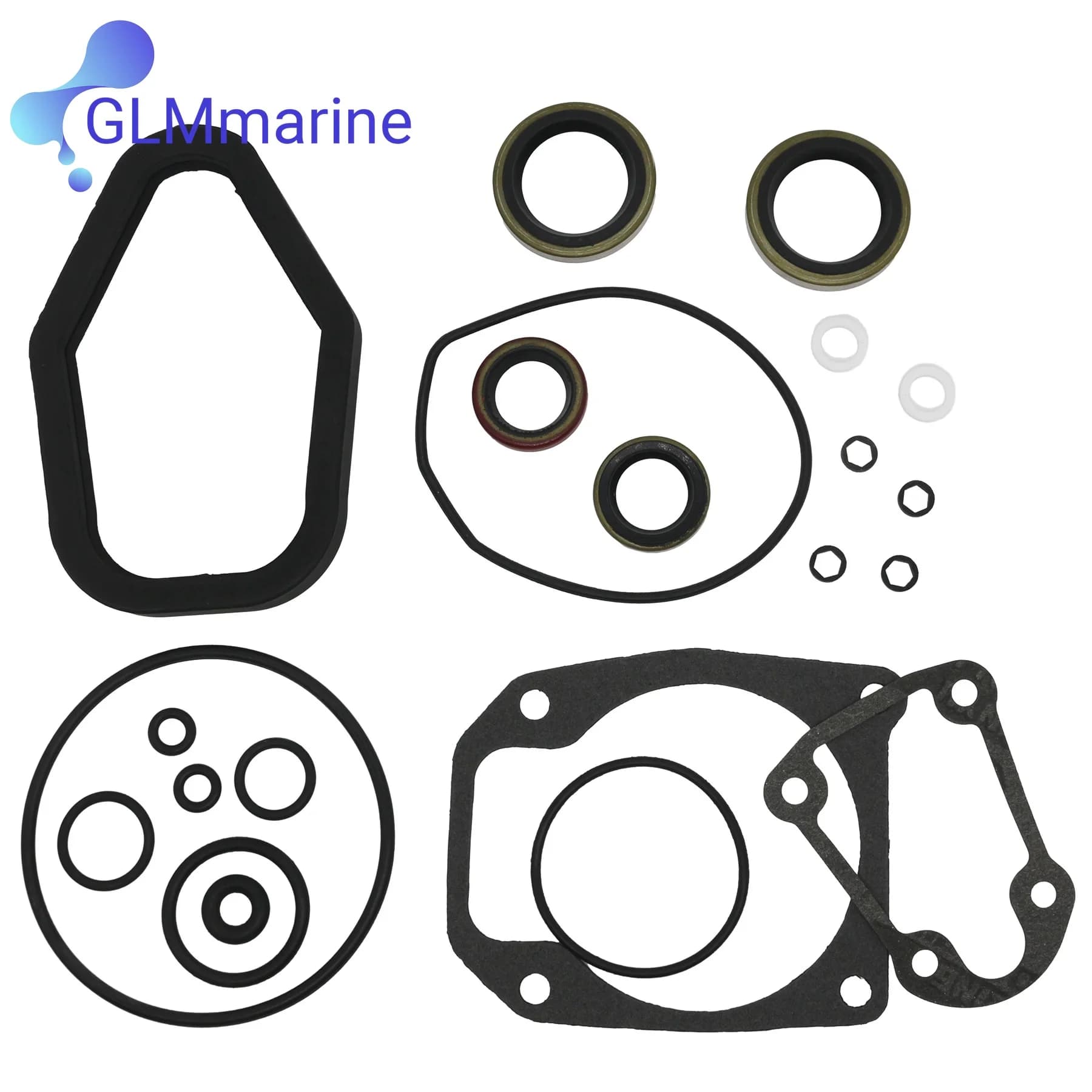 5000309 396349 Adatto per Evinrude Johnson BRP 40 50 55 60 65 70 HP + Etec 40-60 Unità inferiori fuoribordo Kit guarnizioni scatola ingranaggi 18-8383