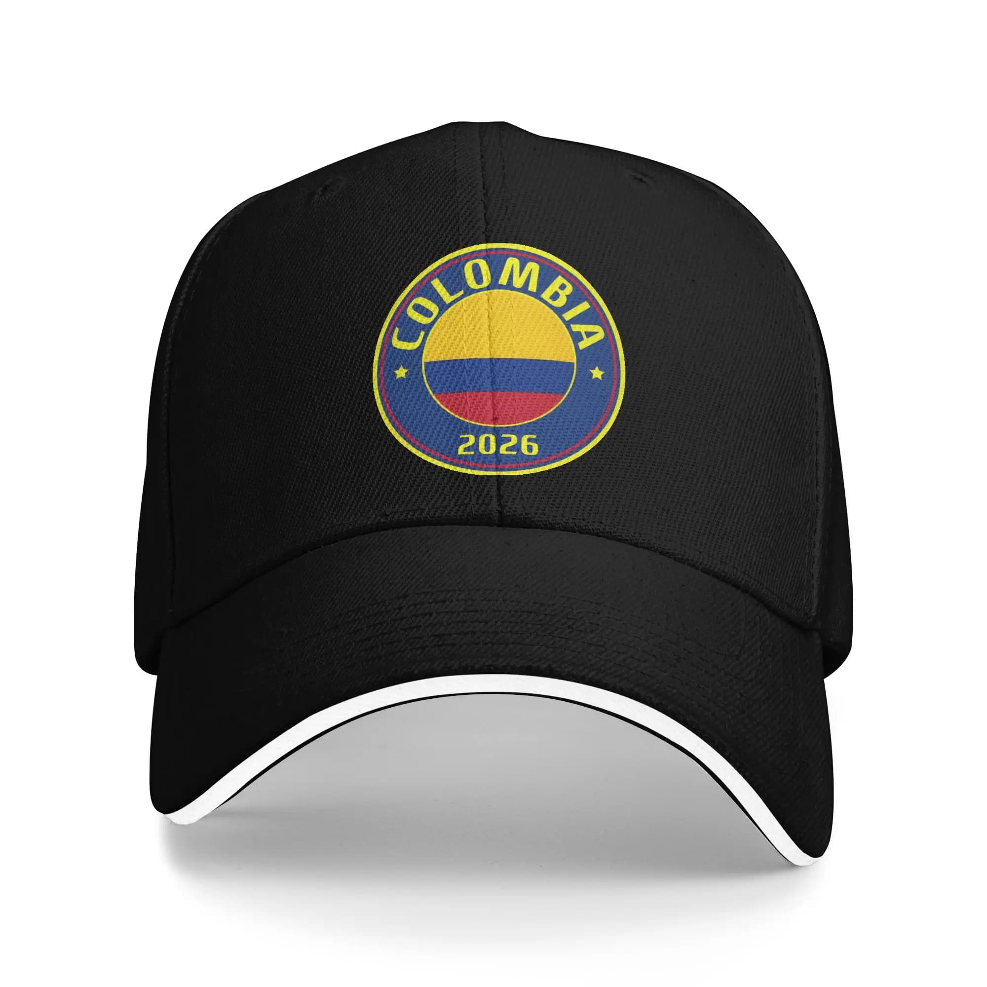 Cappellino da Baseball Primavera Colombia Futbol 2026, Design Trendy Tennis Skate, Cappelli Hip Hop da Sole, Cappellini da Baseball all'Ingrosso per Coppie e Donne