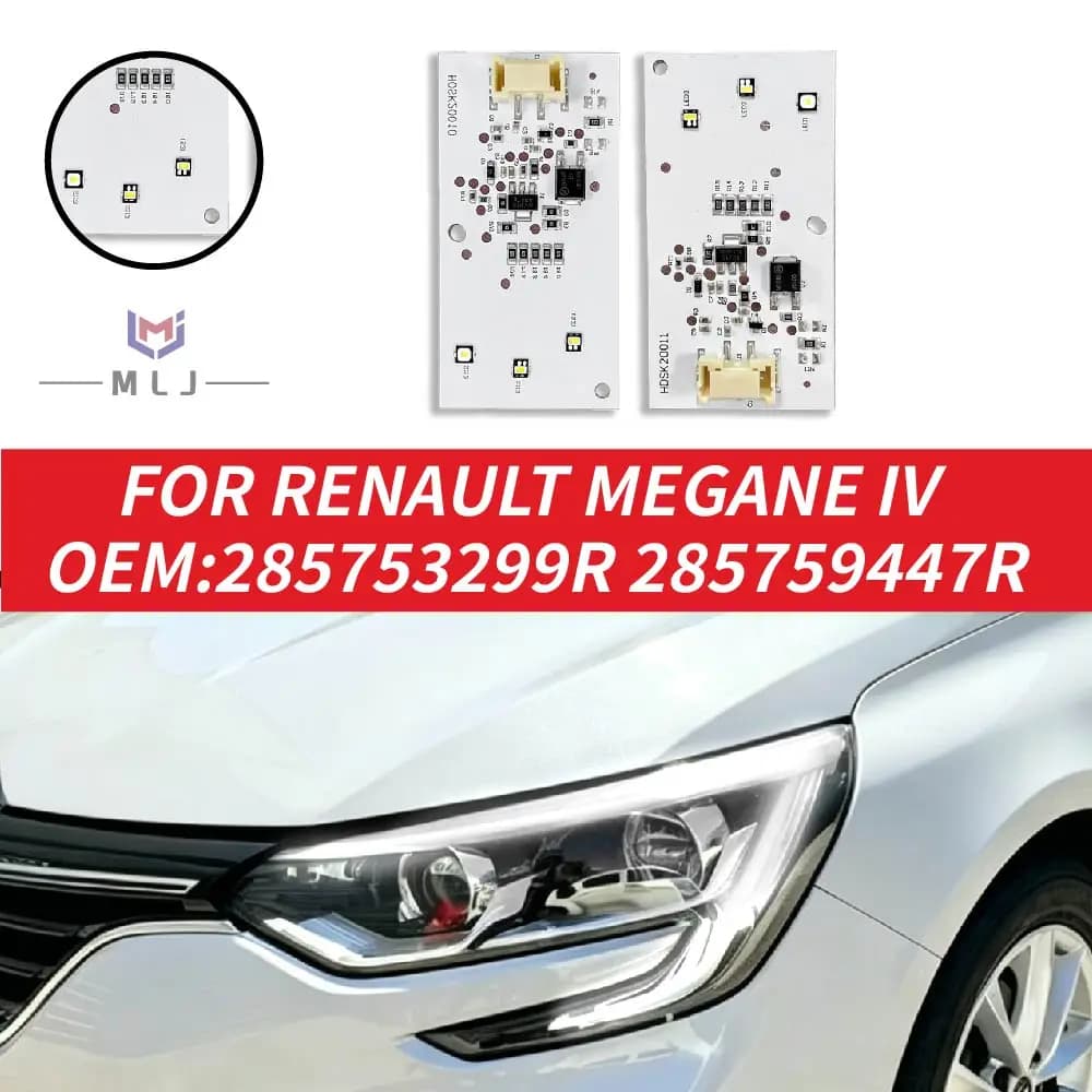OEM 285759447R 285753299R LED DRL Chip White Daytime Running Light Board For Renault Megane IV Headlight Replacement