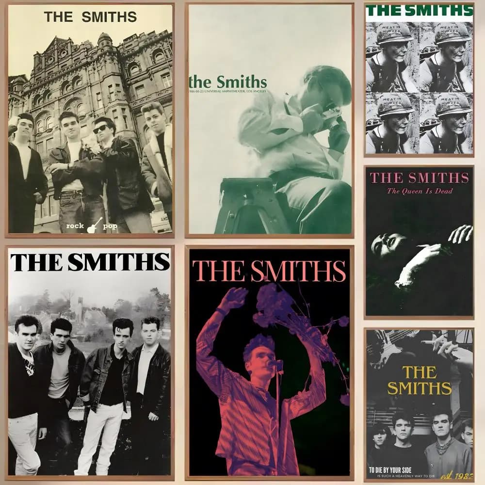 Rock band poster The S-Smiths, waterproof canvas, fold-resistant, wall decoration easy to hang, home decoration, for living room, bedroom