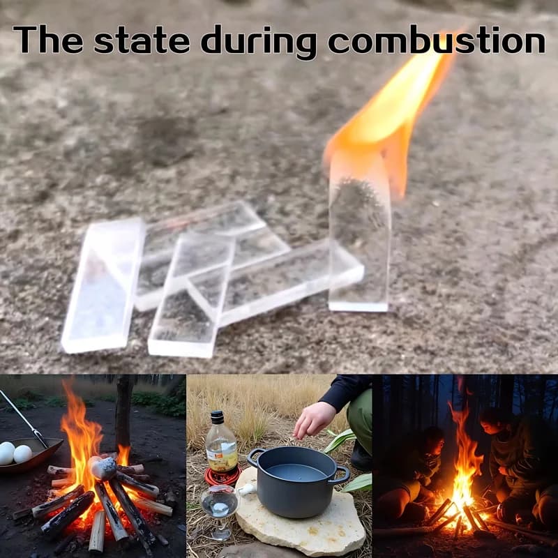 30/60/120 Pezzi Mini Accendifuoco Portatile in Plastica per Esterni, Striscia Accendifuoco, Attrezzo da Campeggio