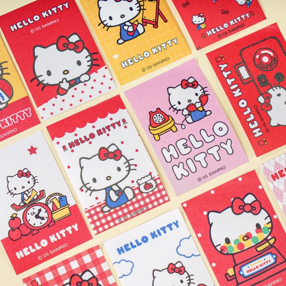 Blocchetti Adesivi Originali Sanrio, Post-it, Adesivi Hello Kitty, Blocco Note per Planner, Memo Pad, Forniture per Scuola e Ufficio