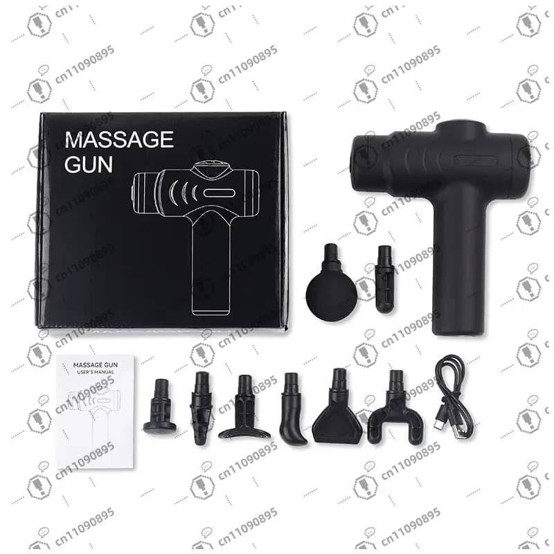 Rechargeable Muscle Stimulator Massage Gun Deep Tissue Muscle Facial Mini Massager Body Massage Gun Body Relaxation