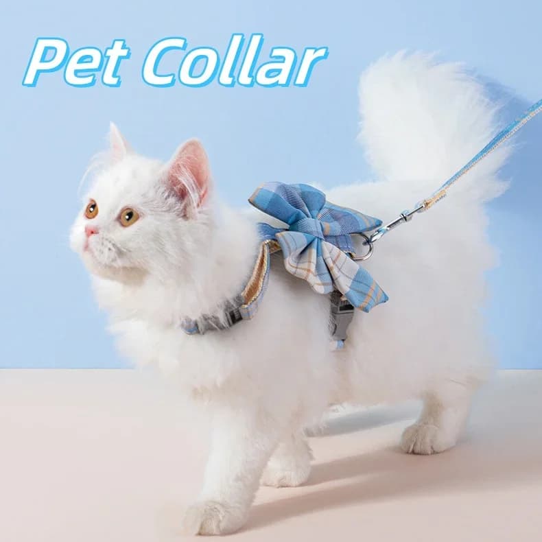 Maglia per cani di gatto milwau20: 59 pettorina per animali domestici con cinturino per il seno corda per la trazione vestiti per gatti imbracatura gilet principessa cucciolo accessori per gattini