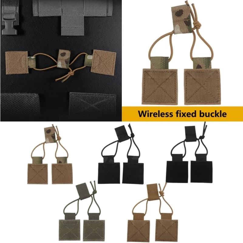 Accessori per adesivi in velluto con filo per gancio per walkie-talkie fisso esterno portatile D3CRM con fibbia fissa senza fili