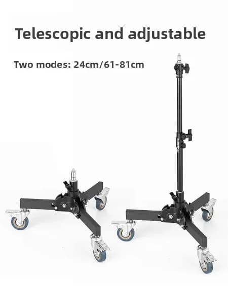 For Ambitful Photography Heavy-duty Floor Light Stand with Pulley Live Room Fill Light Tripod Flash 1/4 3/8 Fast Delivery