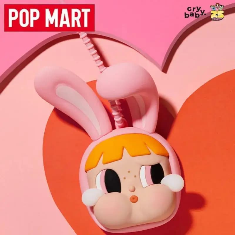 POP MART Crybaby X The Powerpuff Girls Series Ciondolo a specchio Accessorio da appendere Scatola cieca periferica alla moda Giocattolo Figura anime carina