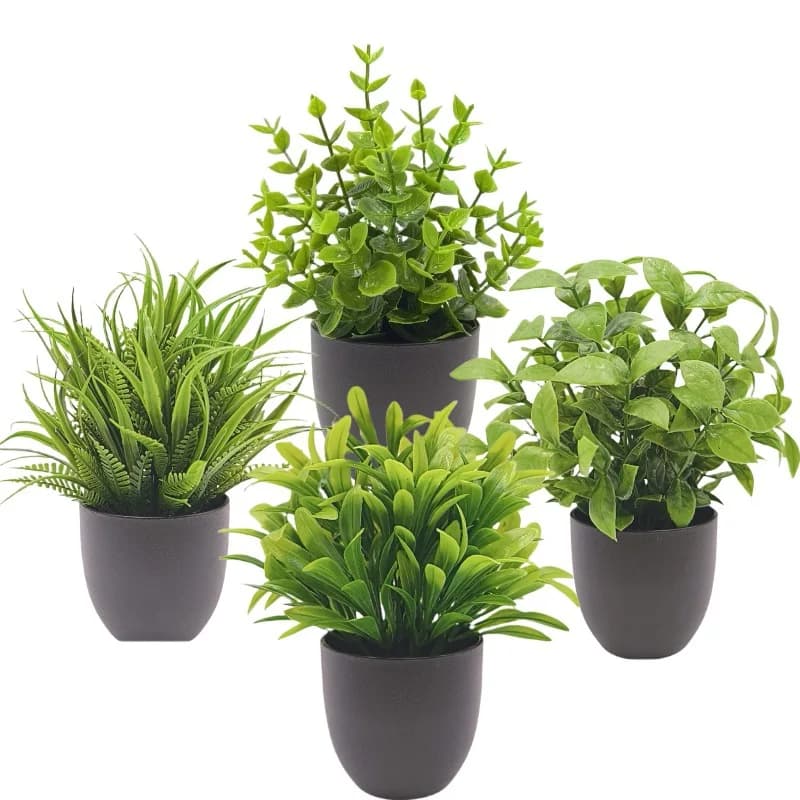 Simulation green plant bonsai cross-border office interior decoration shooting ornament small potted plant simulation flower