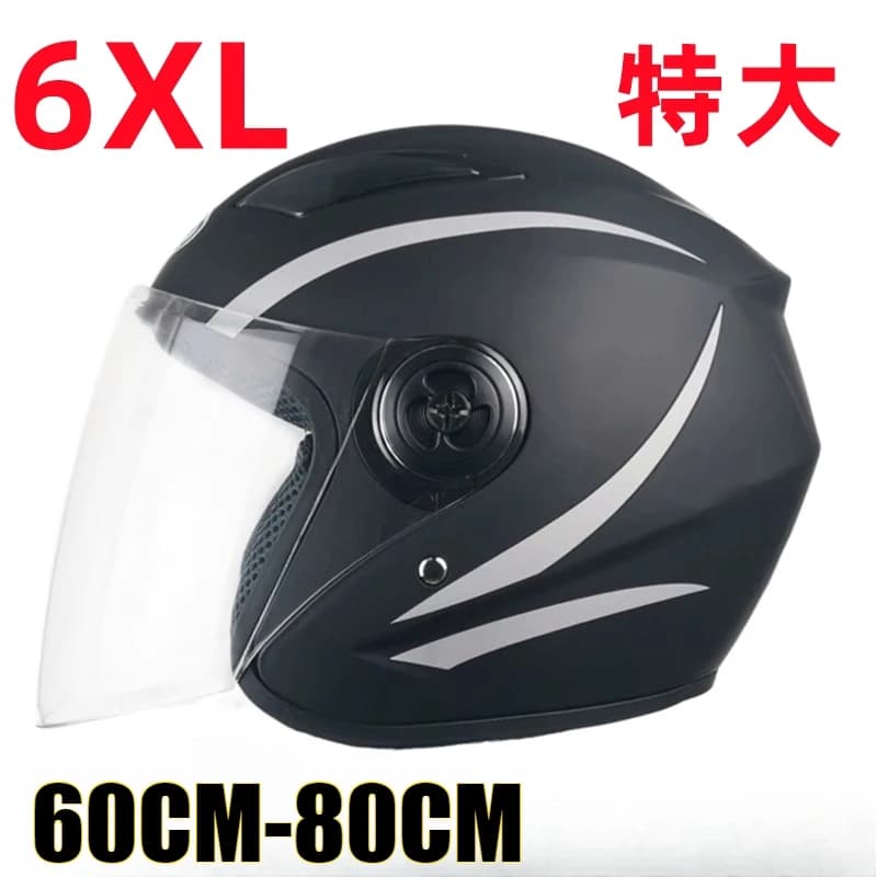 6XL Circonferenza della testa grande Casco da moto da 65 cm Casco da testa grande Autunno Inverno Casco caldo per uomo Donna casco moto