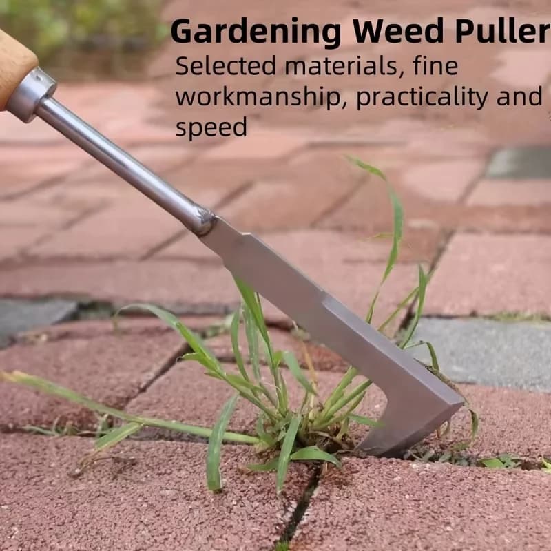 Stainless Steel L Drawer Tool, Multipurpose Garden Tools for Removing Grasses in Courtyards, Terraces and Vialetti