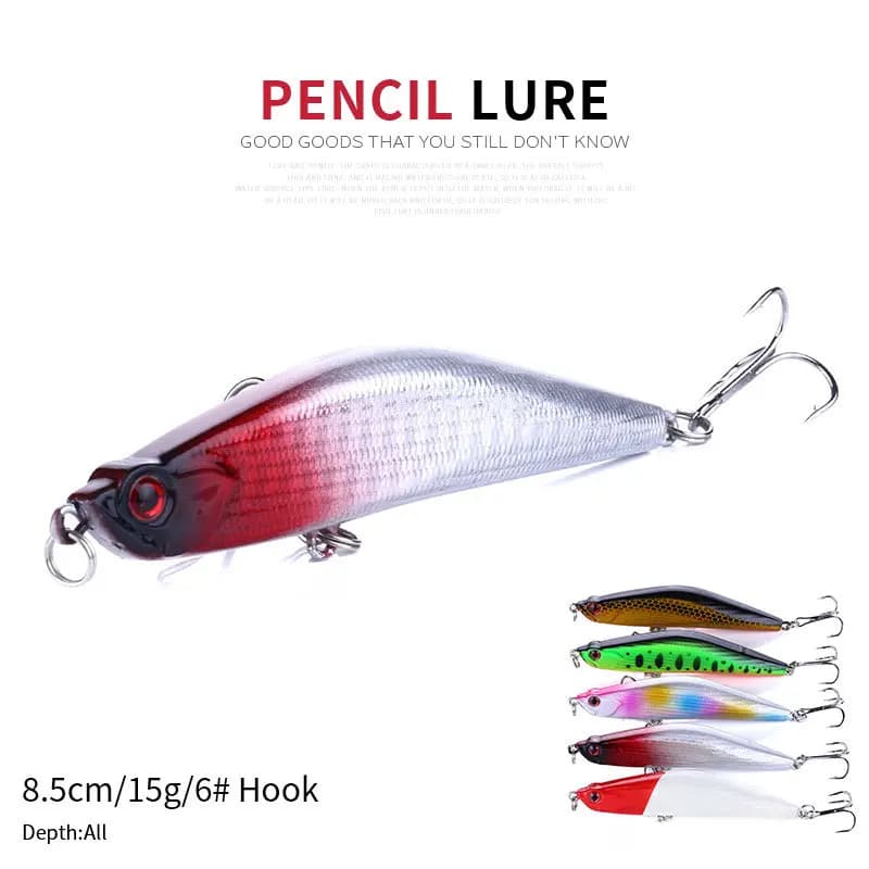 Wholesale Sinking Pencil 15g Bay Dead Fly Rattle Beads Long Cast Hard Bait Saltwater Freshwater for Sea Bass Mackerel Bass Trout