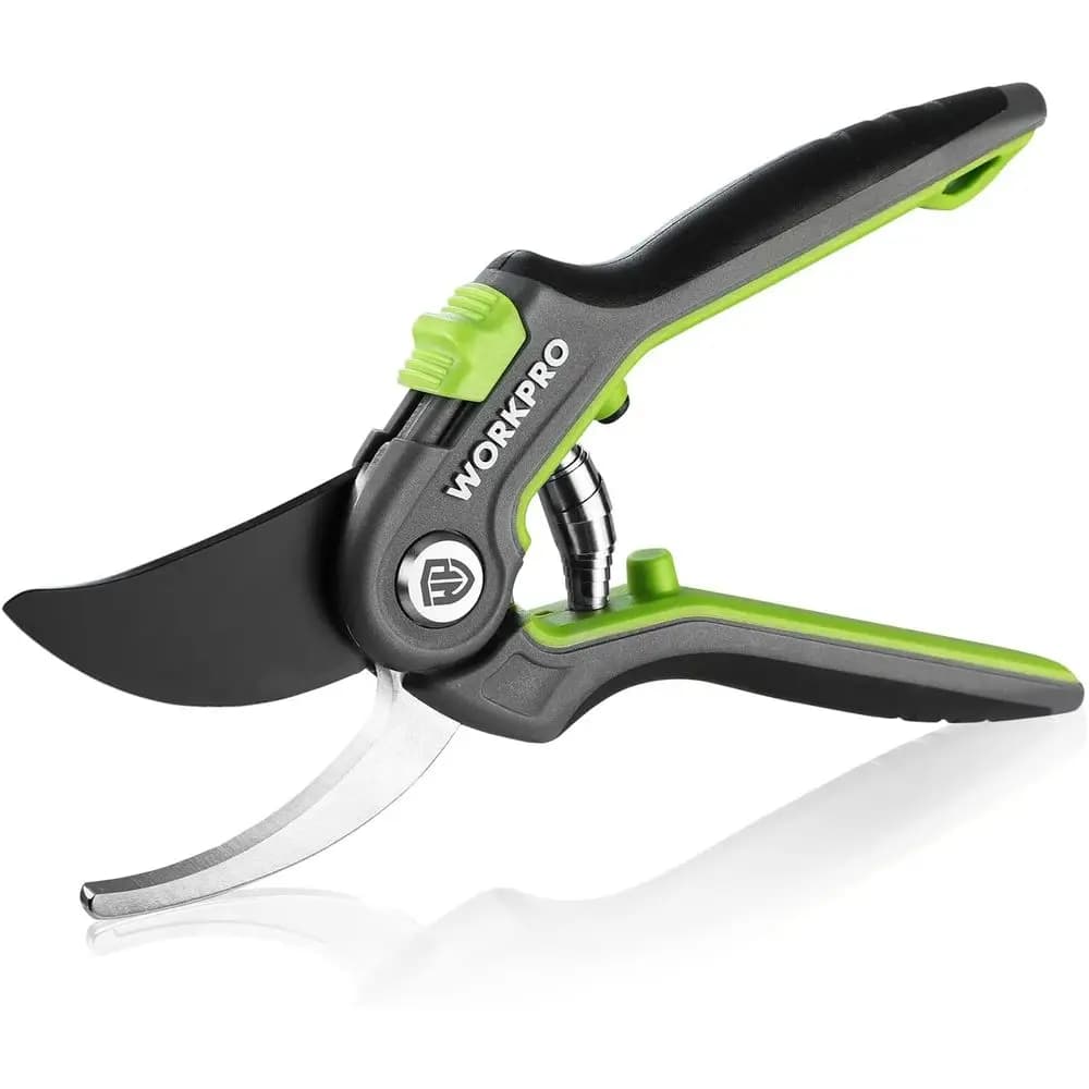 Pruning Shears, 8 Stainless Steel Gardening Hand Pruner, Proportional Garden Trimming Scissors with SK5 Steel Blades, Ideal Gard