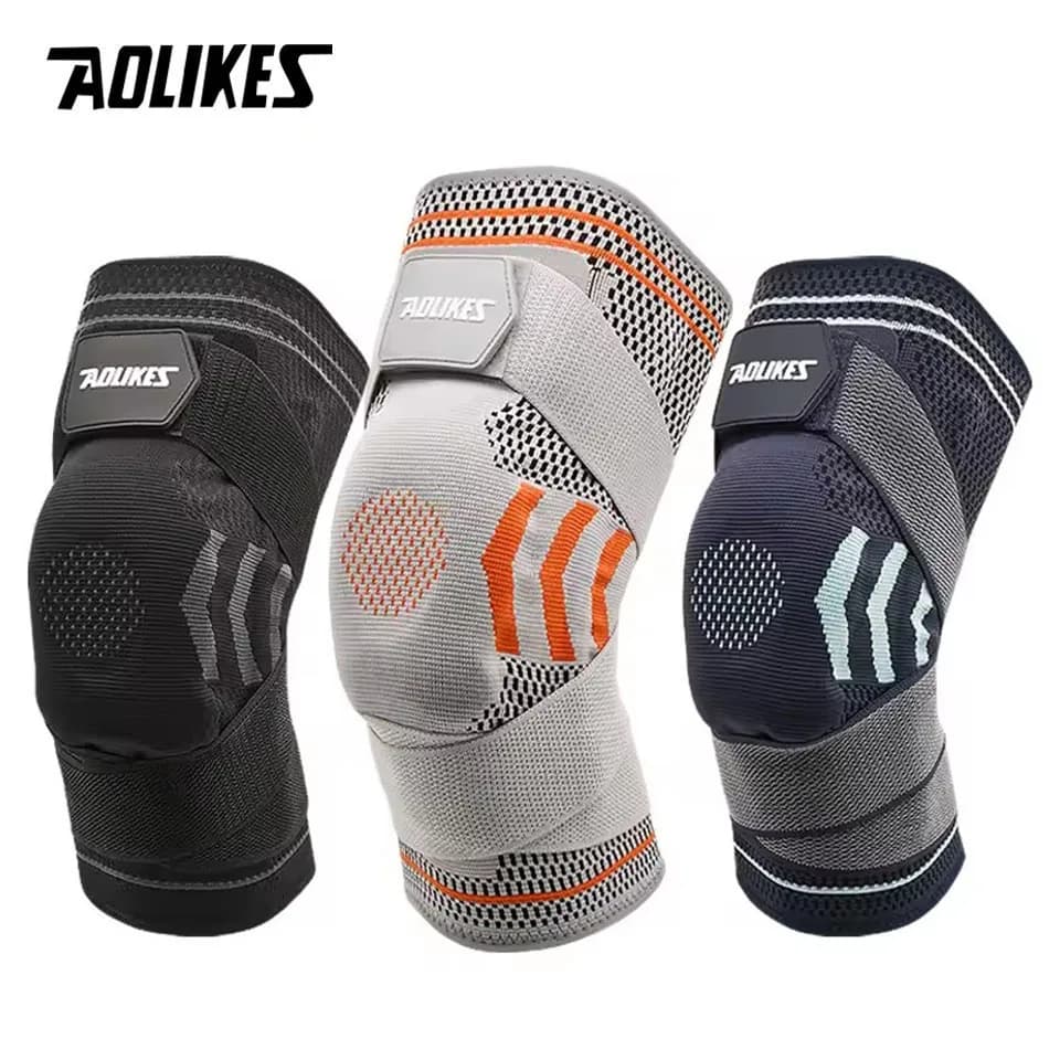 AOLIKES 1PCS Ginocchiera Cinghie di supporto Maniche di compressione del ginocchio per uomini e donne Menisco Strappo Artrite Sport Sollievo dal dolore articolare