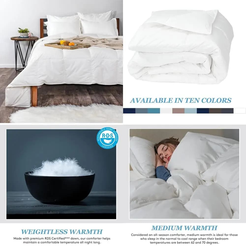 Premier Down white Full/Queen Size jacket with corner loops sewn for duvet cover