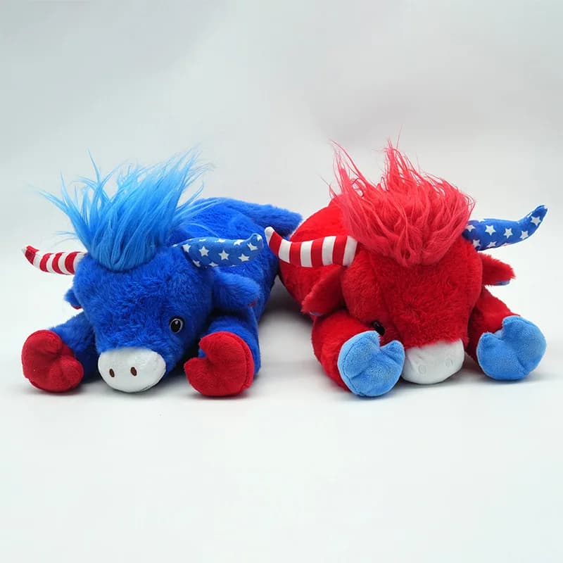 Nuovo Peluche Simulazione Mucca Highland Scozzese a Pelo Lungo da 15 cm, Bambola di Peluche, Cuscino per la Cameretta dei Bambini, Regalo