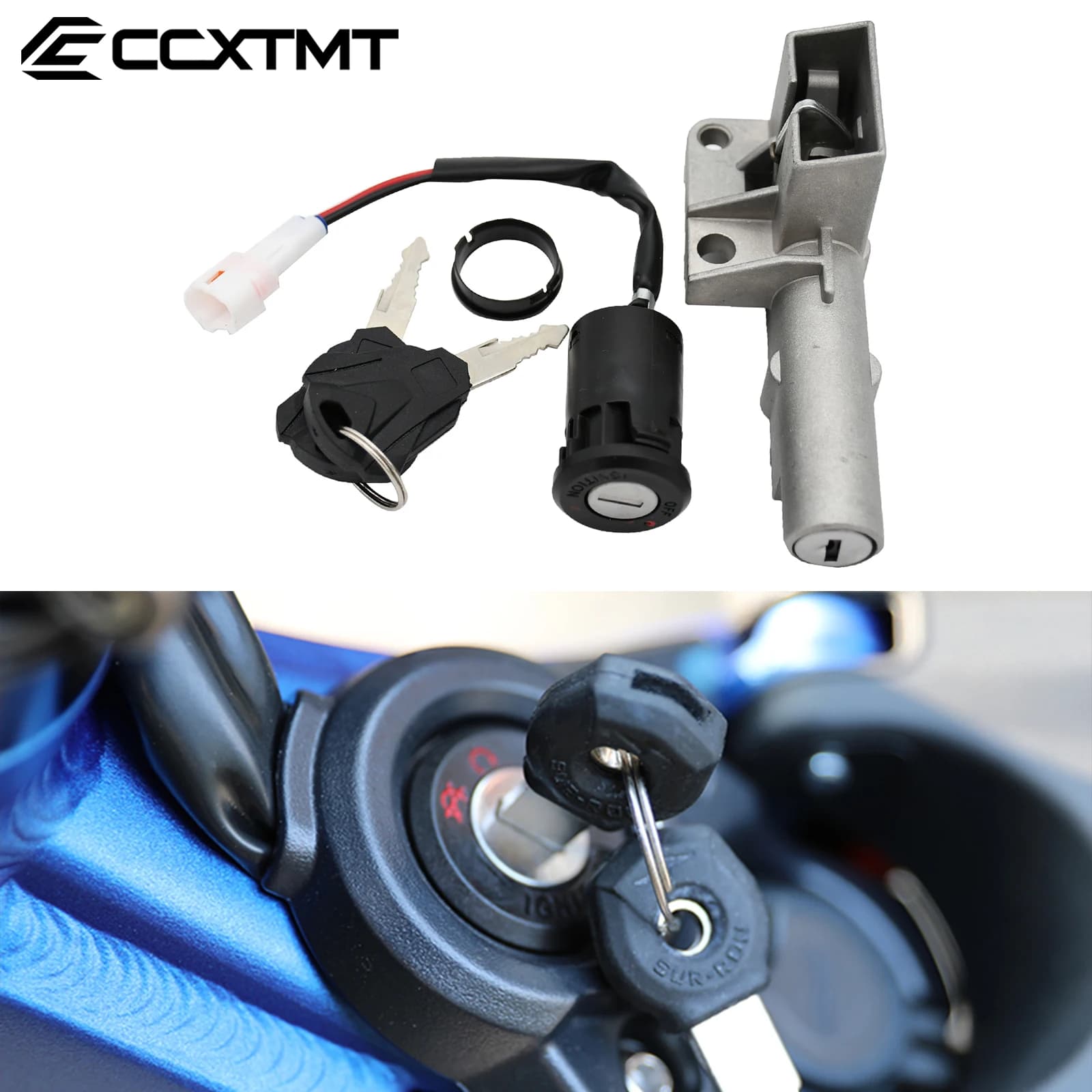 Bici elettrica Batteria Box Blocco Interruttore di Accensione Blocco Set di Chiavi Per Segway X160 X260 Per Sur-Ron Light Bee X e Light Bee S Universale