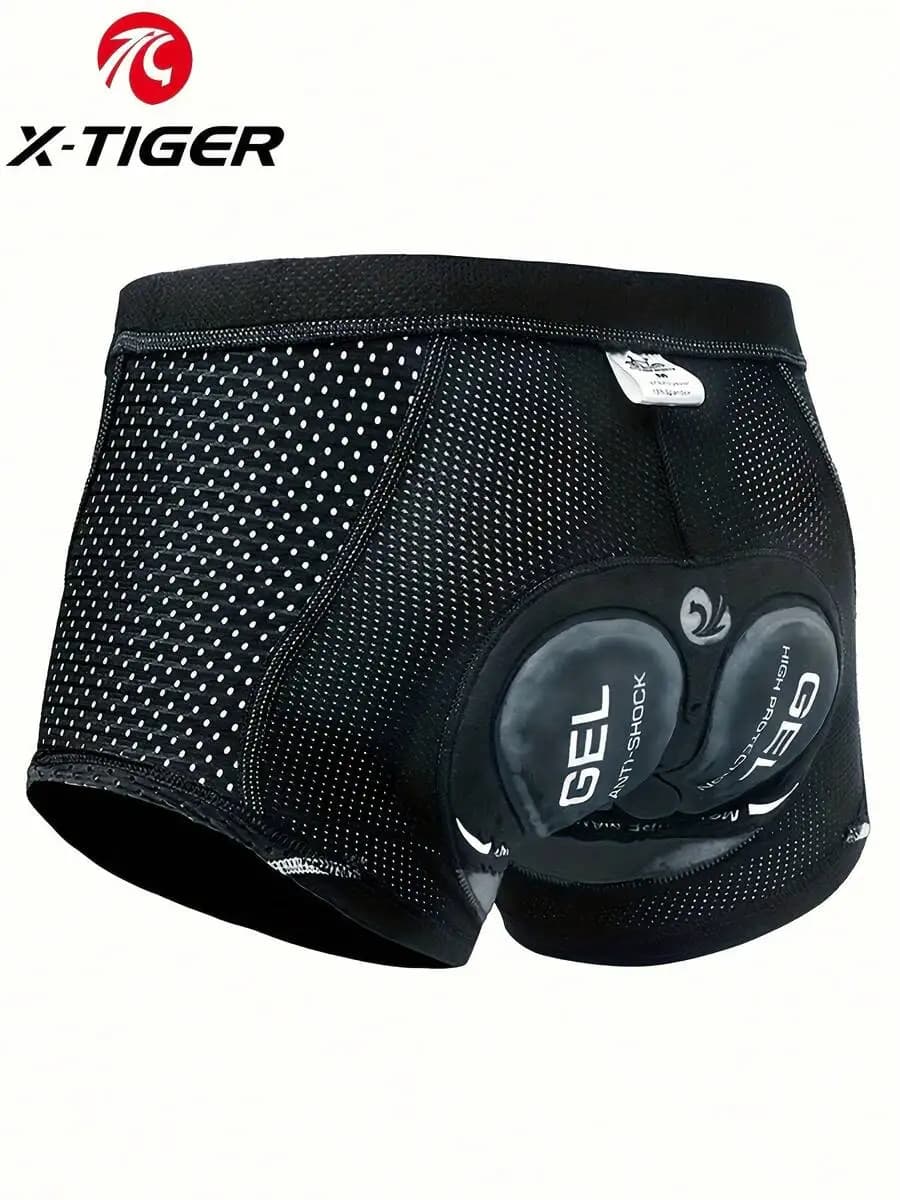 X-TIGER 5D Gel Padded Men's Cycling Underwear Shorts, Breathable Mountain Bike Undershorts Summer Sports