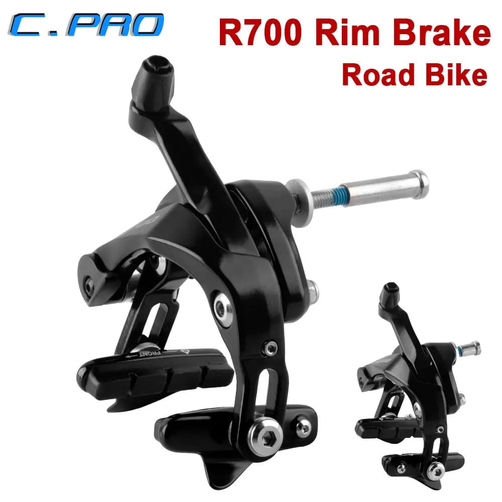C-Pro Road Bike Rim Brake Set Dual Pivot Caliper Precise Stopping Power for Shimano 105 R7000 Ultegra R8000 Front Rear Brakes