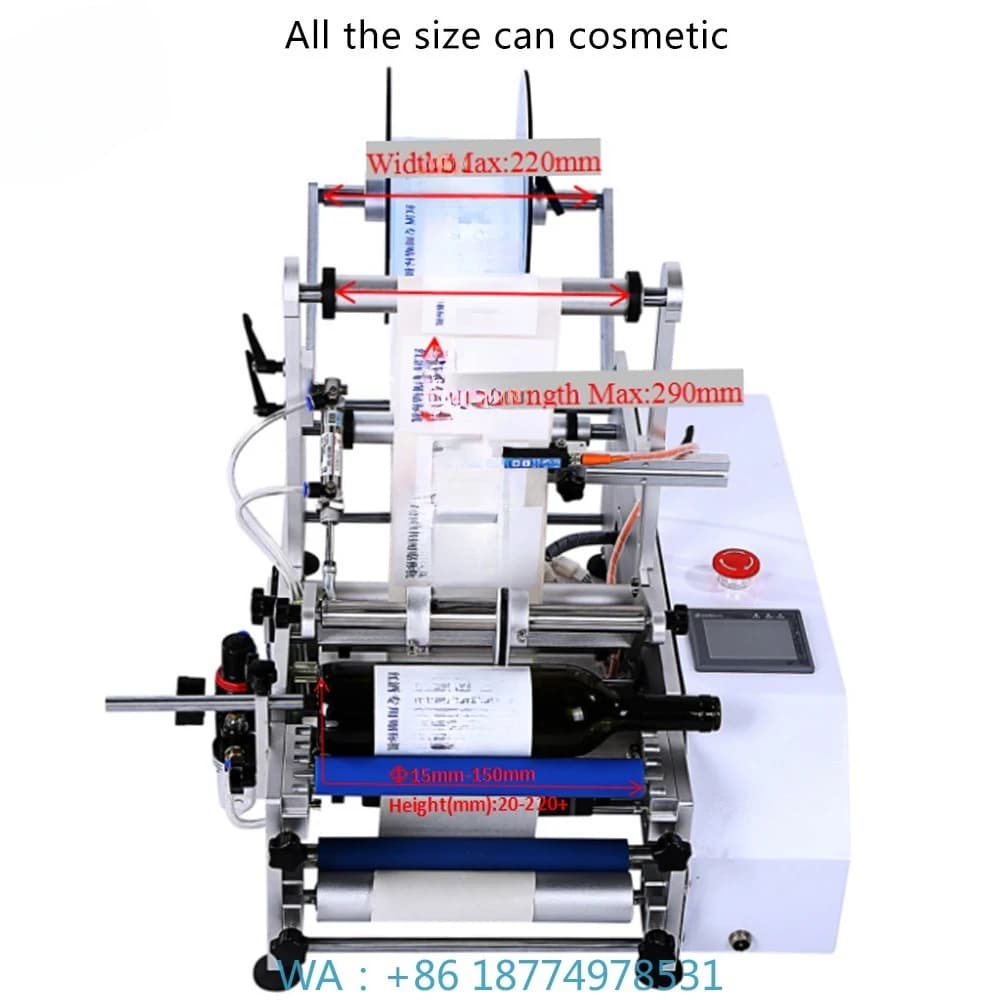FK-603 Bottle Labeling Printing Machine for Wine Rolling Digital Semi-Automatic Water