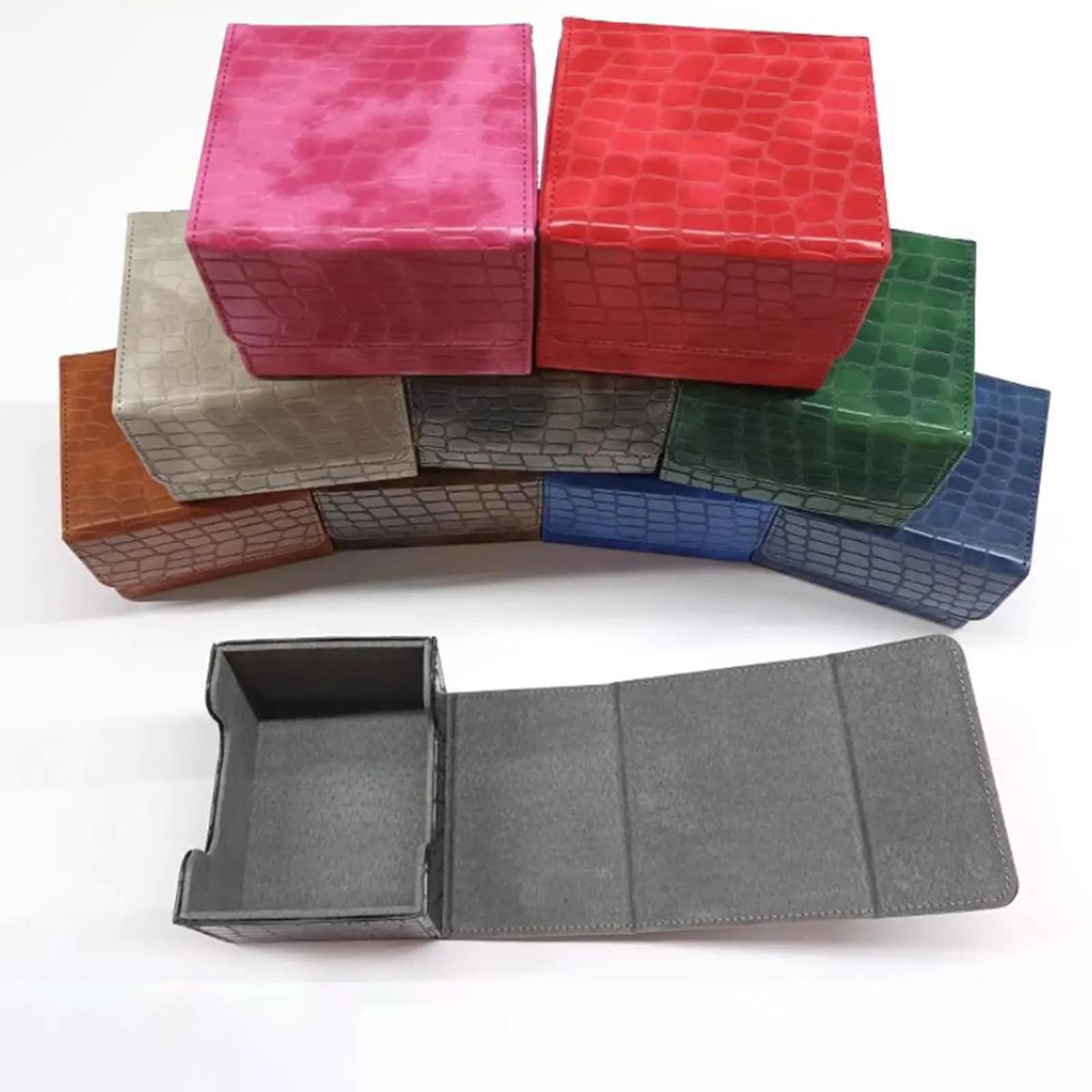 NEW Trading Card Deck Box Holder Storage per TCG Football Cards Album Magic Baseball Card Organizer PU Leather Game Card Box