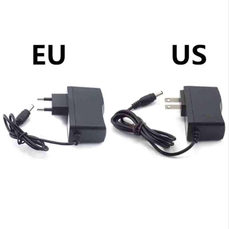 Convertitore Universale AC 110-240V a DC 12V 1A 5.5*2.1mm, Alimentatore Caricabatterie per Strisce LED e Walkie Talkie
