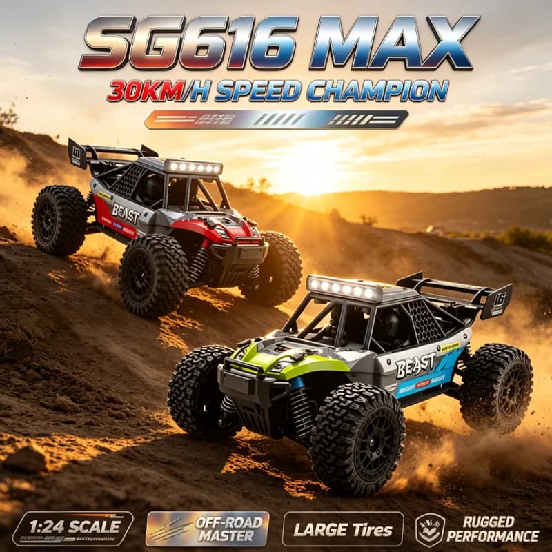 New SG616 MAX/PRO 1:24 High Speed Drift Racing Car 30KM/H Brushless Motor 4WD RC Off Road Car Monster Trucks Toys For Kids Gifts