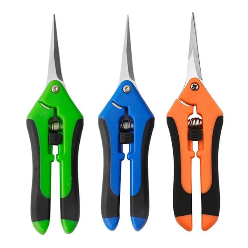HRBAJ pruning shears for plants Garden hand tools pot with stainless steel blade with straight elbow for grapes scissors