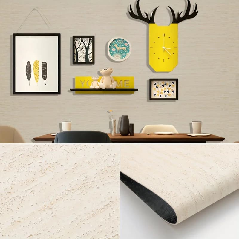 Thickened Foam Wall Sticker 3D Soft Ceramic Self-Adhesive Wallpaper 40cm X 3m For Renovating The Living Room TV Background Wall.