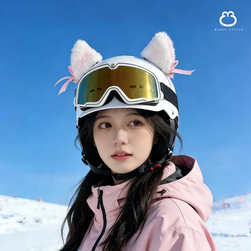 Casco da Sci All-in-One per Uomo e Donna, Termico, Professionale per Snowboard, Antiurto, con Occhiali da Neve per Bambini