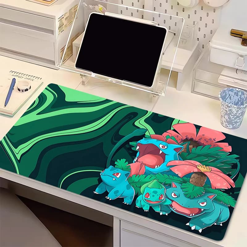 Natural Rubber Mouse Mat Pokemon Bulbasaur Gaming Accessories Notbook Computer Speed Mini Pc Game Keyboard Pad Desk Mouse Mat