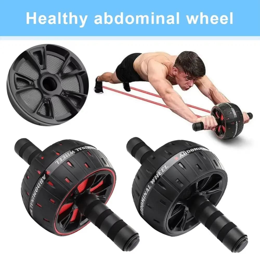 Ergonomic Grip Abdominal Workout Roller Strong Load Bearing Non-slip Ab Roller Wheel Single-wheel Strengthen Muscle