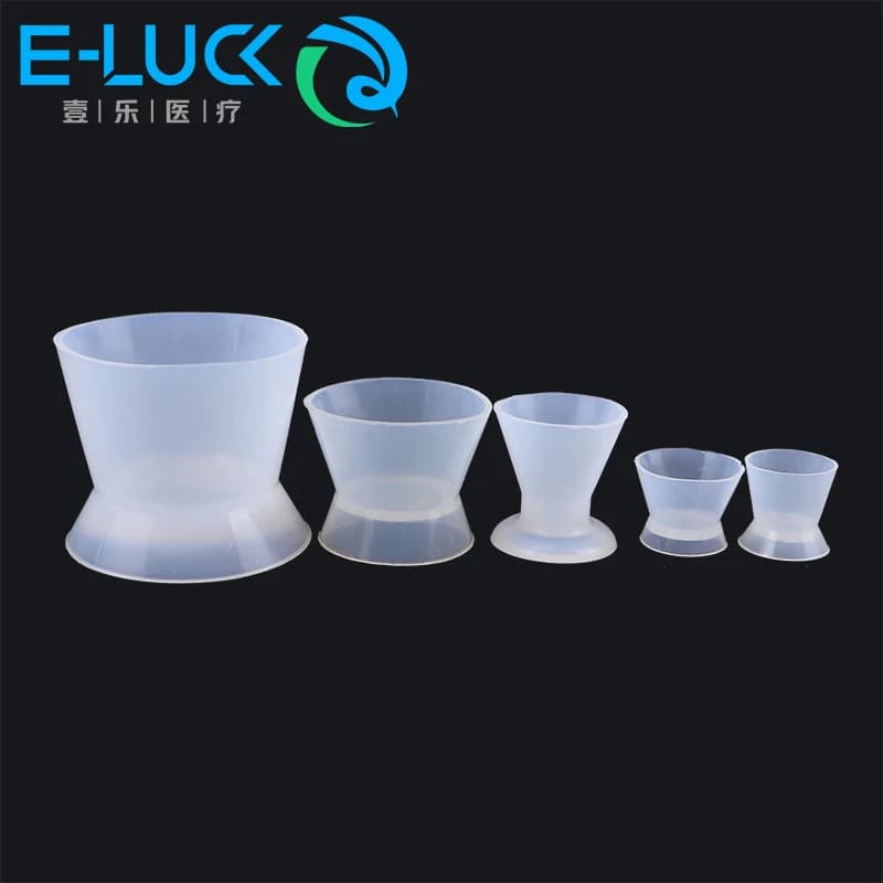 Tazza di gomma siliconica dentale Ciotole di miscelazione in gomma per dentista Sbiancamento dei denti Strumenti di laboratorio disinfettanti