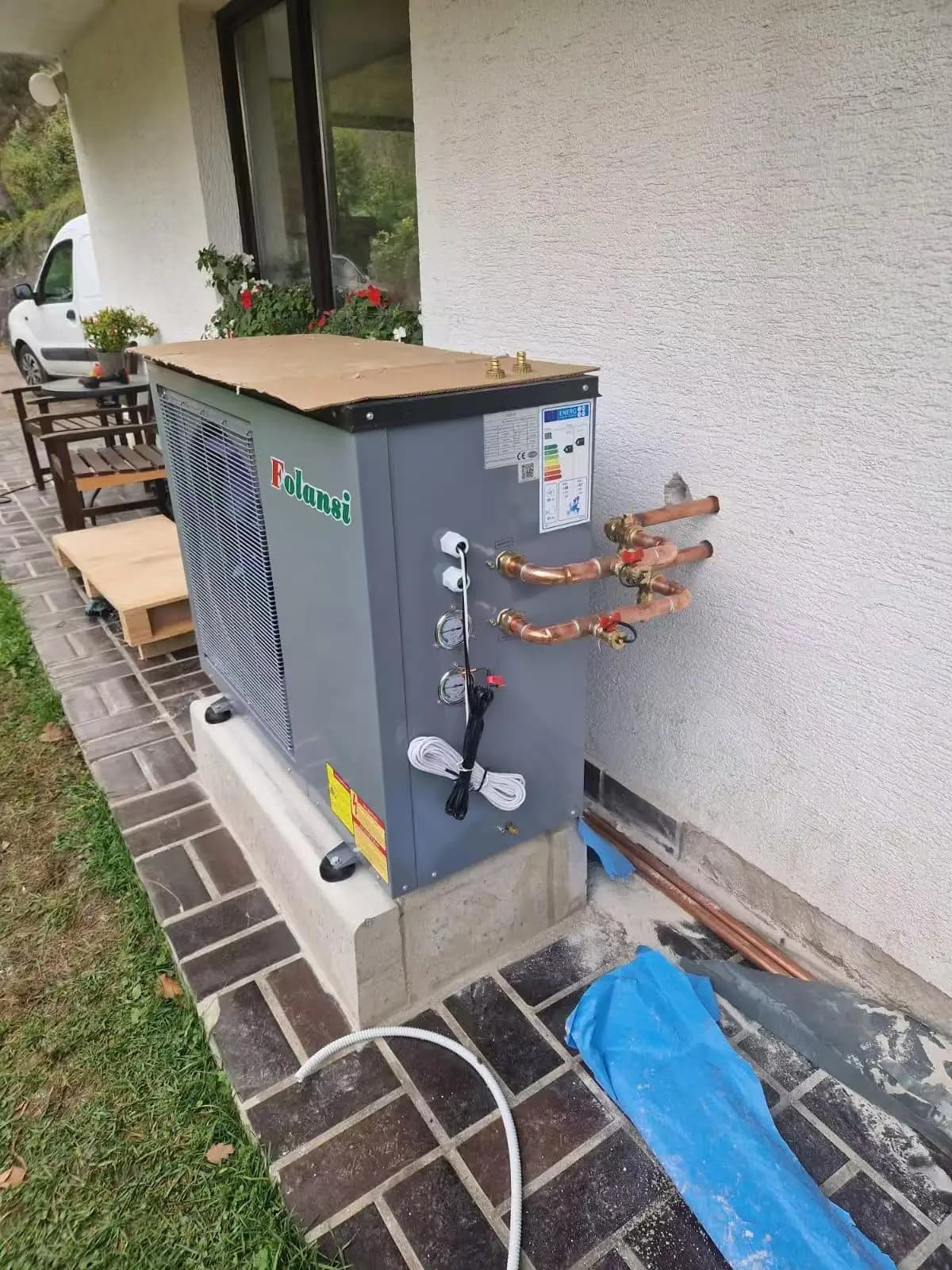 Pompa di Calore EVI Inverter 13.2KW A+++ TUV con Pompa Inverter Integrata, Controllo Remoto WiFi APP, Riscaldamento e Raffreddamento Parallelo RS485