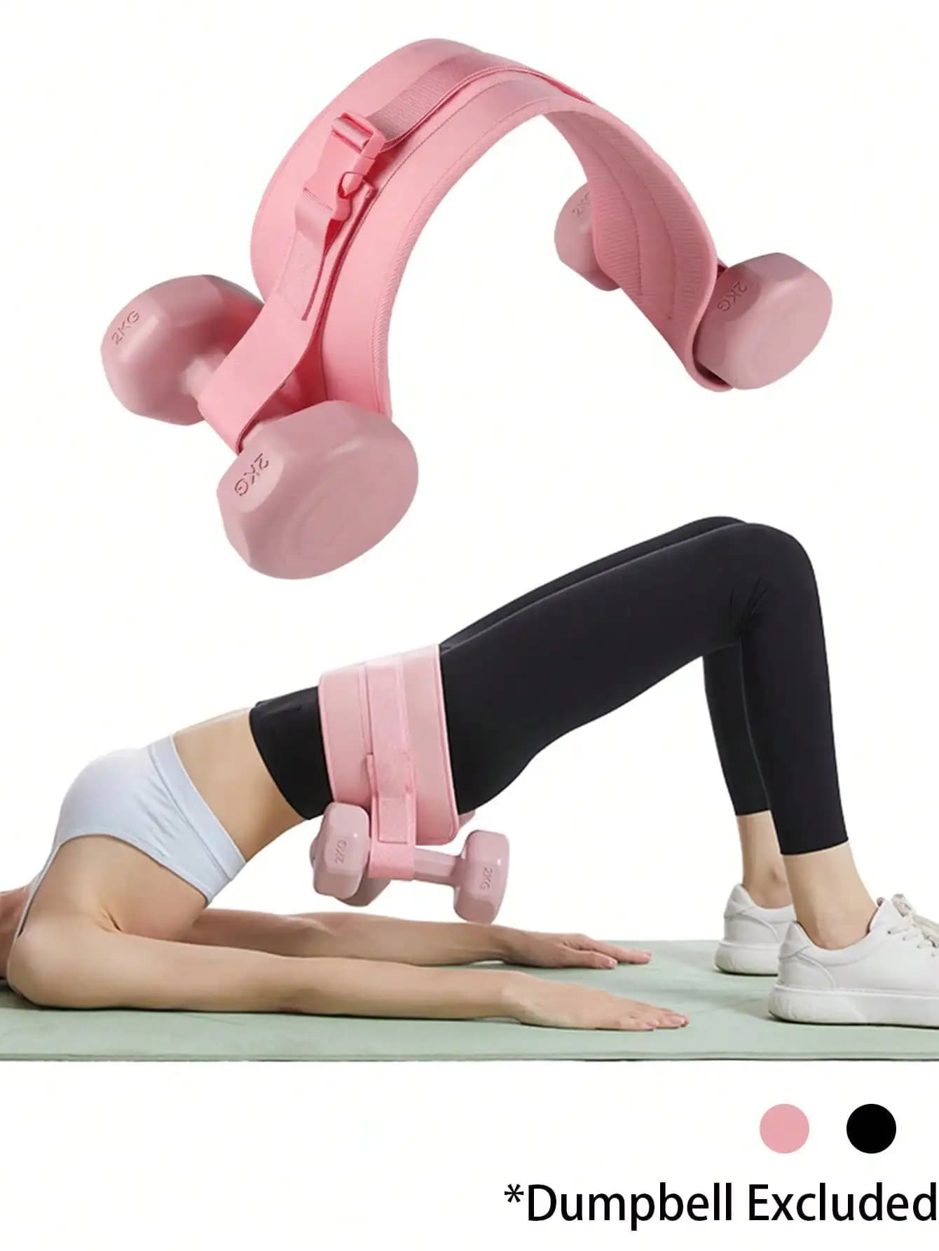 Fascia di resistenza robusta per fianchi, pad portatile per allenamento glutei, ideale per allenamento glutei, fitness con manubri e kettlebell, palestra domestica, modellamento del corpo