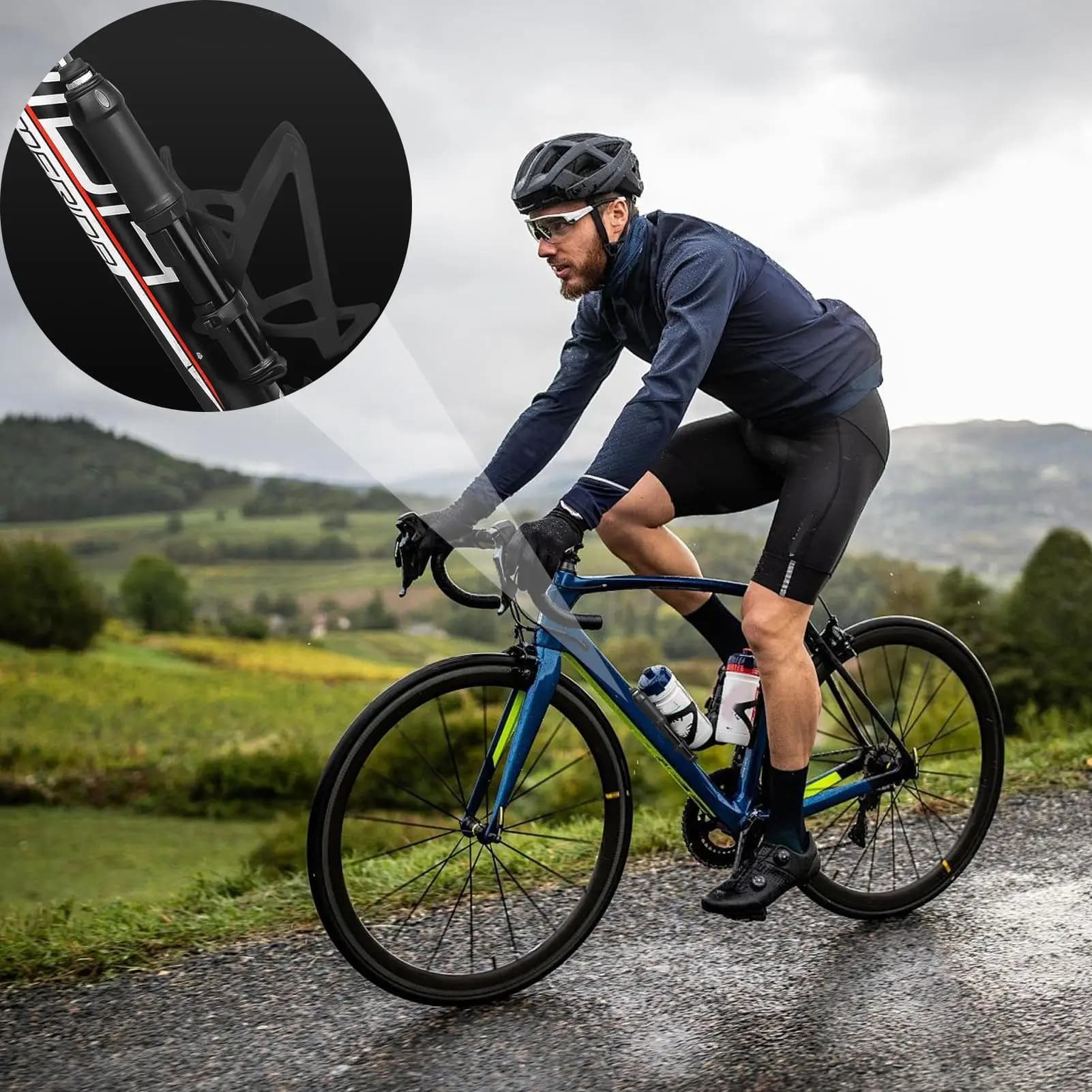 Portable Bike Tire Pump High Pressure Lightweight Portable Repair Tools Bike Tire Pump For Mountain Road Cycling Gravel Fat