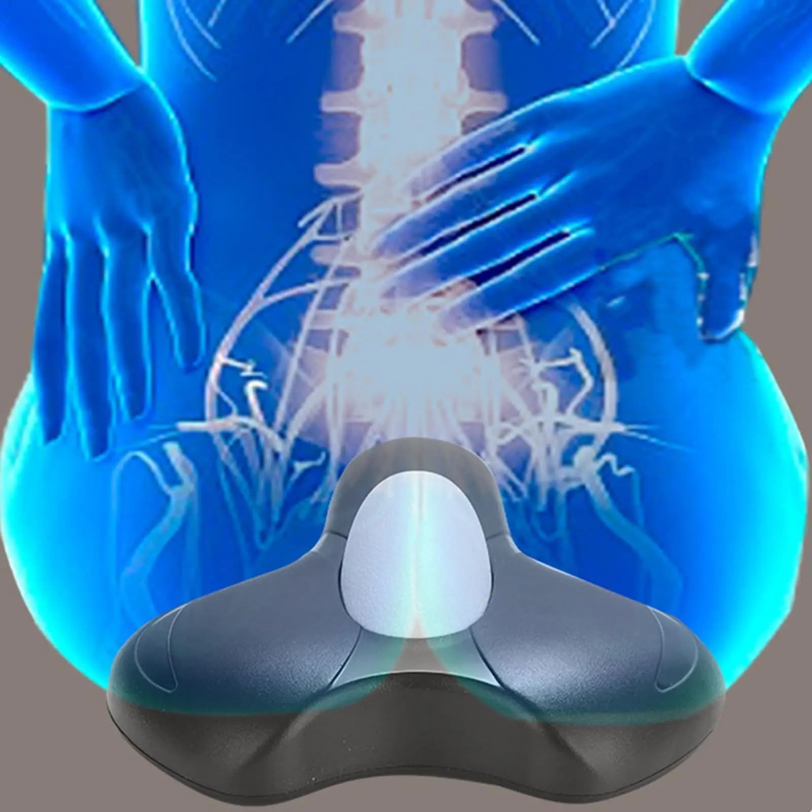 Allenatore elettrico dei muscoli del pavimento pelvico USB ricaricabile Kegel Ginnico Cuscino per massaggio Strumento ergonomico per esercizi di rinforzo dell'anca