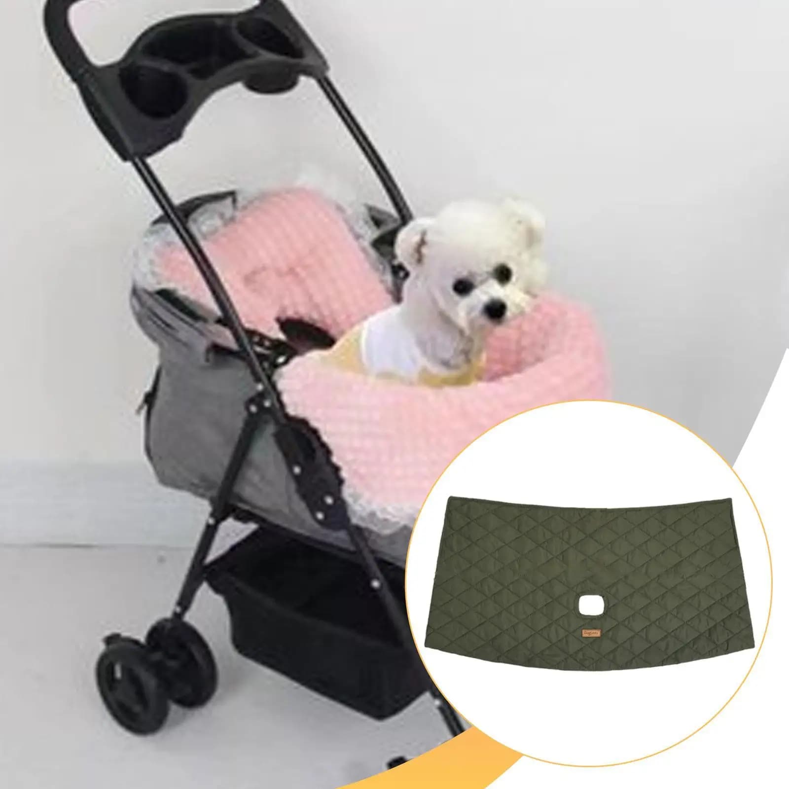 Copertura Anteriore Impermeabile per Passeggini per Animali Domestici, Facile da Pulire, Tappetino Antipolvere in Cotone Resistente per Set Sedile Passeggino per Cuccioli