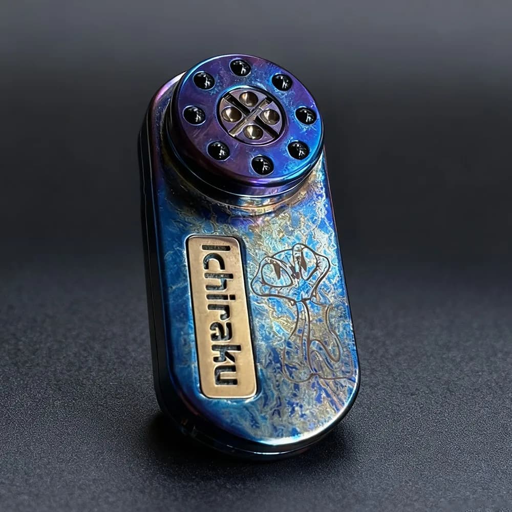 ZDEDC Fidget Slider Diapason Cricchetto Fidget Spinner Fidget Giocattoli per adulti Titanio Push Slider Giocattolo antistress