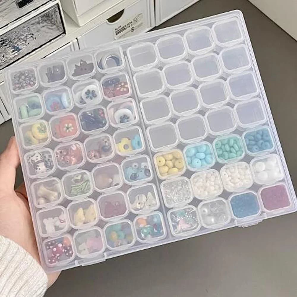 56/28 Diamond embroidery box Diamond painting Tools for cross stitching Accessories boxes Useful case for removable storage