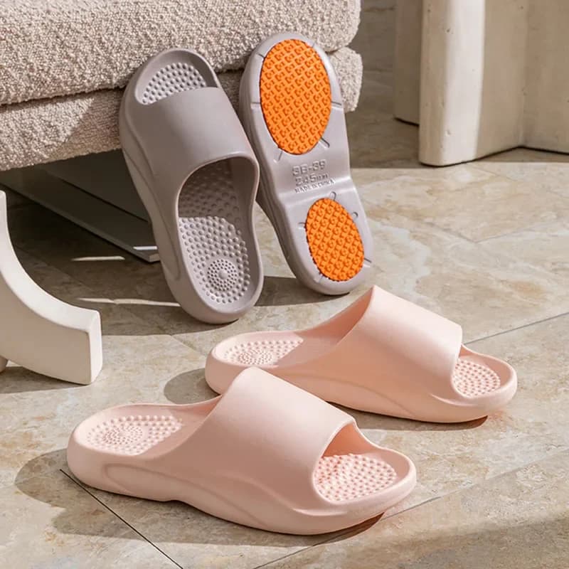 Ciabatte antiscivolo in EVA per donne in gravidanza, scarpe da bagno e doccia traforate, ciabatte da massaggio per interni da donna e da uomo, infradito 36-45