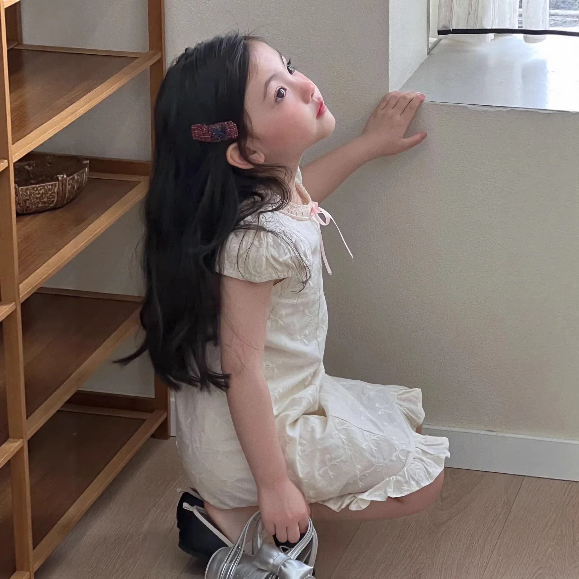 Nuovo Vestito Estivo 2026 per Bambine con Fiocco, Gonna Stile Bambola