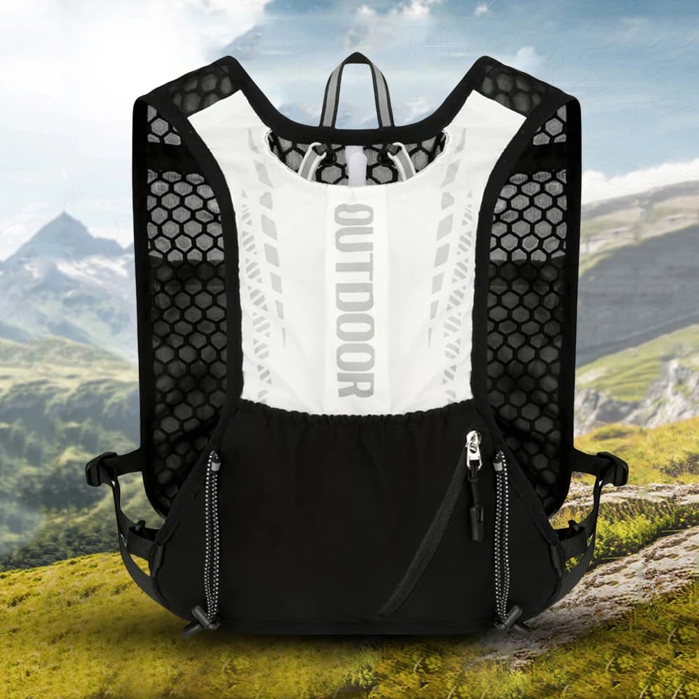 Gilet Idratazione per Corsa Impermeabile Leggero Traspirante per Escursionismo e Trail Running