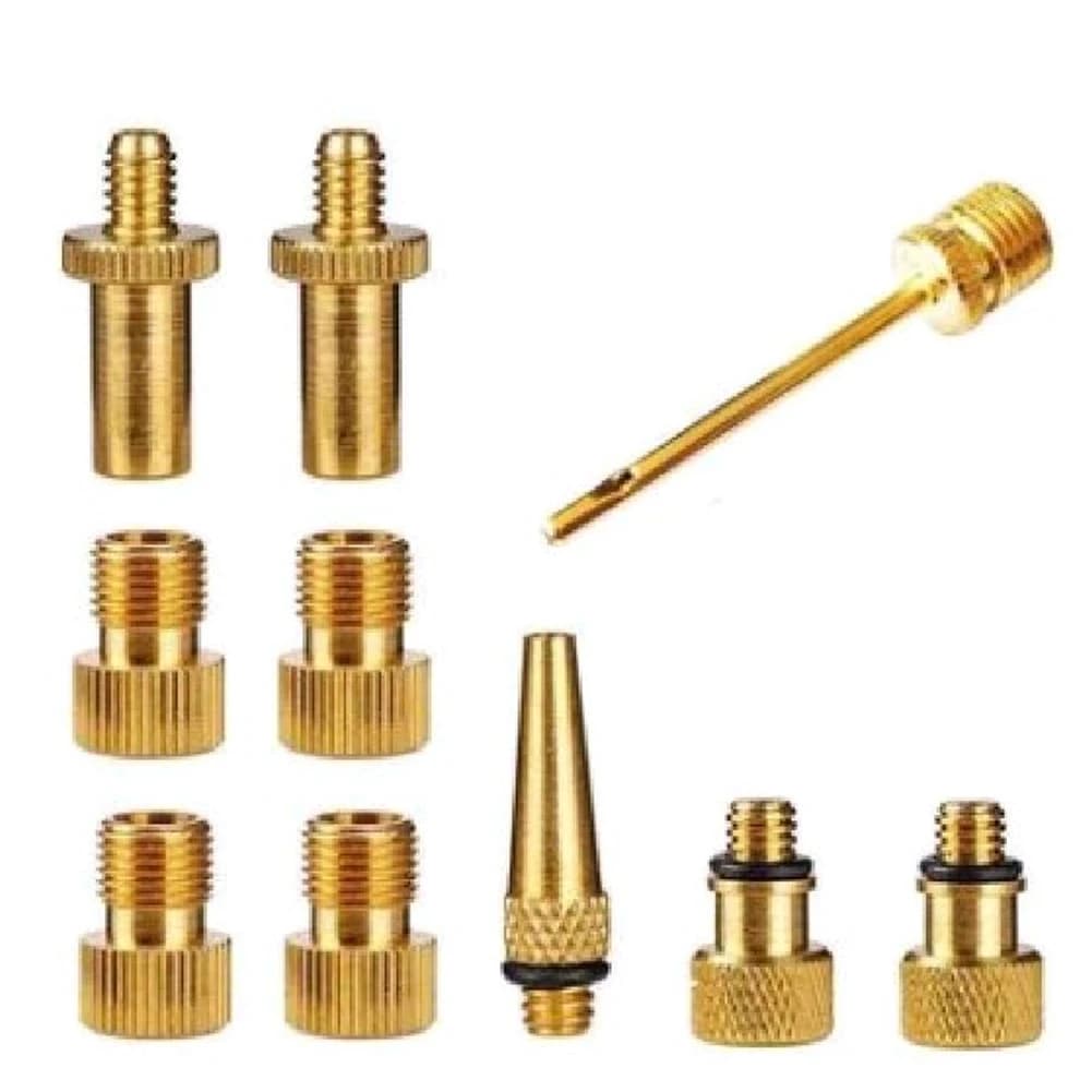 10 Pcs Kit ugello pompa di gonfiaggio Presta Schrader tubo valvola adattatori valvola bicicletta per pompa pneumatici bici da strada e MTB e Fixie