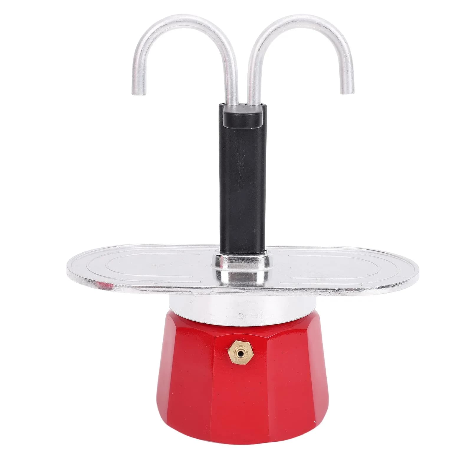 Caffettiera Moka a Doppio Tubo per 2 Tazze, Creativa, per Casa e Viaggio