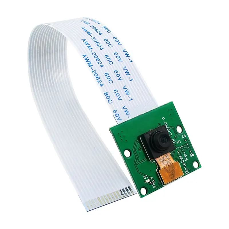 Modulo telecamera A60F-5MP OV5647 per Raspberry Pi 4B 3B+ 3B 2B, 120 ° Angolo di visione, uscita 1080P 720P