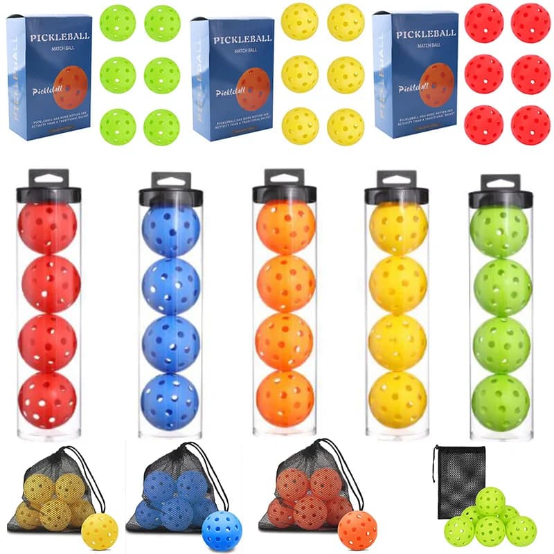 4/6 pezzi palline da pickleball all'aperto 74mm 40 fori pallina da pickle per iniezione per palline da pickleball sportive divertimento e allenamento pickleball tennis